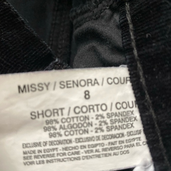 Gloria V. Jeans Missy Senora Corduroy Stretch patchwork Distressed Size 8 - Picture 12 of 12